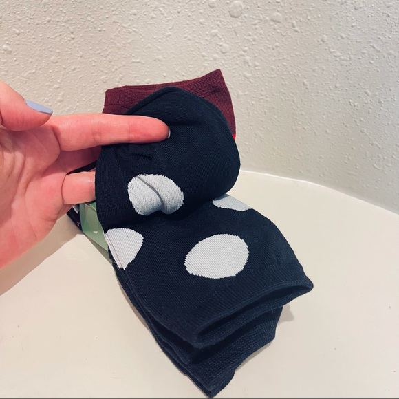 Kate Spade 3Pairs Crew Socks Floral Dots Stripes OS NWT - Picture 6 of 7